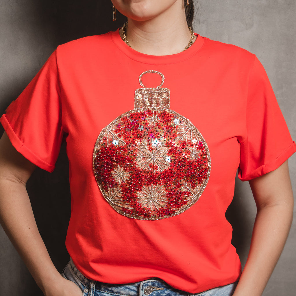 Camiseta Navideña Esfera Mágica
