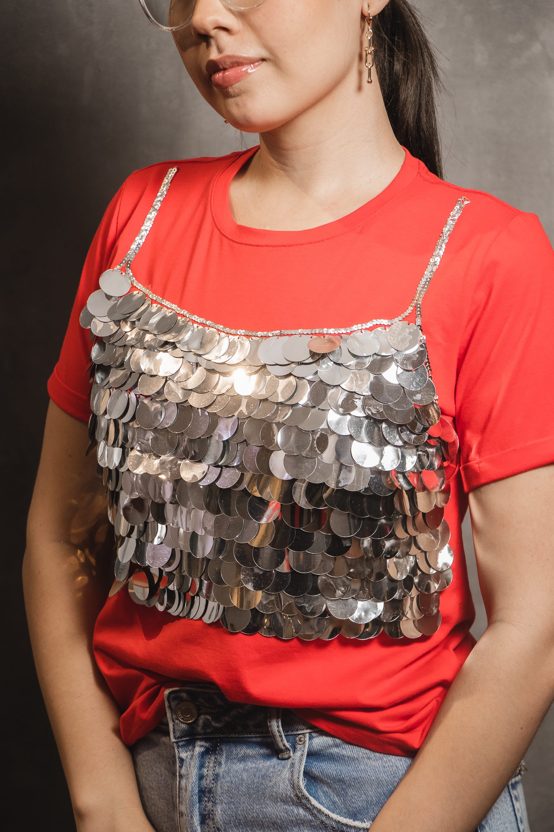 Camiseta Navideña Silver Shine