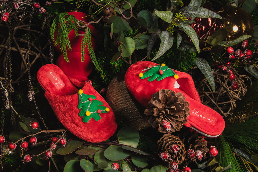 Pantuflas Navideñas Cozy Christmas Tree – Suaves