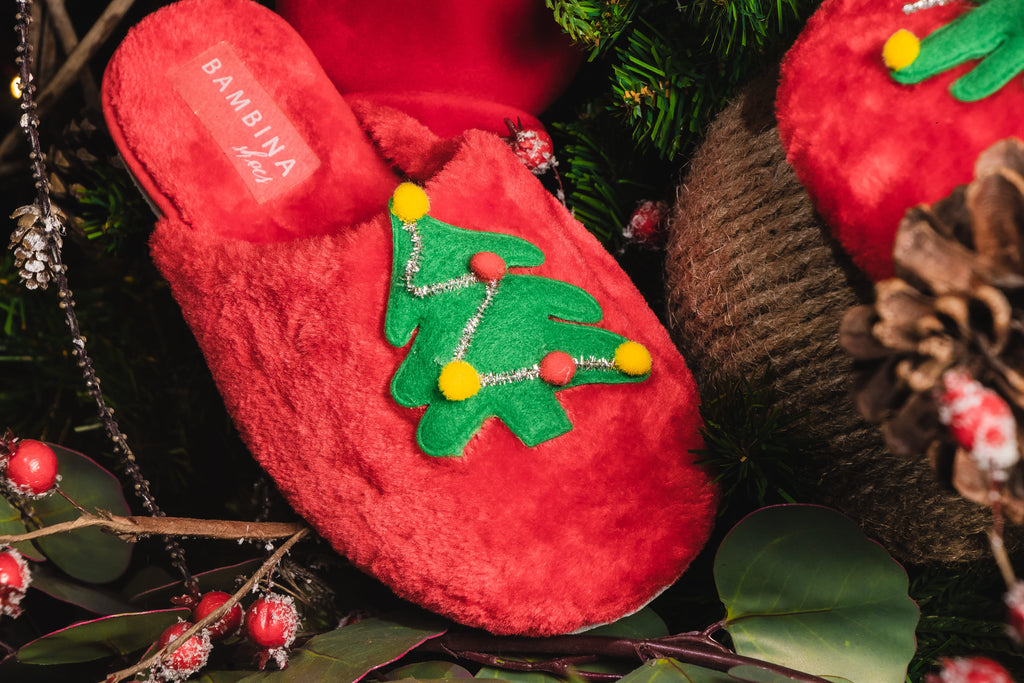 Pantuflas Navideñas Cozy Christmas Tree – Suaves