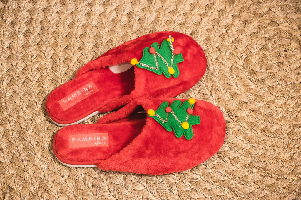 Pantuflas Navideñas Cozy Christmas Tree – Suaves